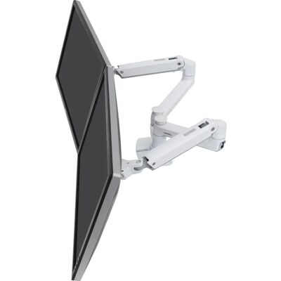 Ergotron LX Series 27-inch White Dual Monitor Mount - Desk Clamp Kit Ergotron LX Series 27-inch White Dual Monitor Mount - Desk Clamp Kit