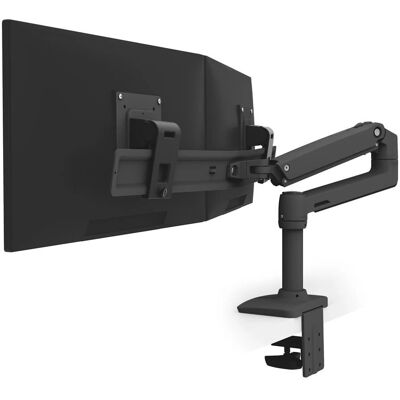 Ergotron LX Dubbla monitorarm - Svart Ergotron LX Dubbla monitorarm - Svart