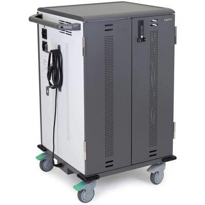 Chariot de Chargement Noir Gris Ergotron - Rangement & Chargeur Chariot de Chargement Noir Gris Ergotron - Rangement & Chargeur