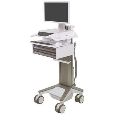 Ergotron CAREFIT PRO Elektrischer Hubwagen, Notebookwagen, Weiß Ergotron CAREFIT PRO Elektrischer Hubwagen, Notebookwagen, Weiß