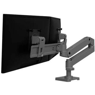 Ergotron - Monitor Mount - Grey - 27" Adjustable Arm - Max 13.6kg Ergotron - Monitor Mount - Grey - 27" Adjustable Arm - Max 13.6kg