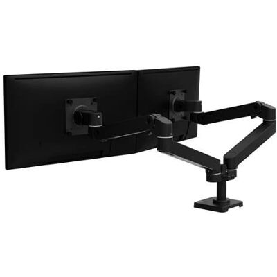 Ergotron Ergotron LX Series Monitor Mount - Adjustable Height - Black Ergotron Ergotron LX Series Monitor Mount - Adjustable Height - Black