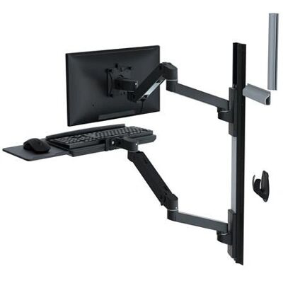Ergotron Ergotron LX Series Monitor Mount - Black - Height Adjustable Ergotron Ergotron LX Series Monitor Mount - Black - Height Adjustable