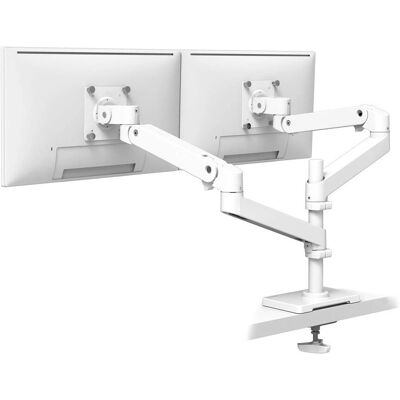 Support de moniteur blanc Ergotron - Bras double ajustable 24" - Bureau/Mur - Publicité Support de moniteur blanc Ergotron - Bras double ajustable 24" - Bureau/Mur - Publicité