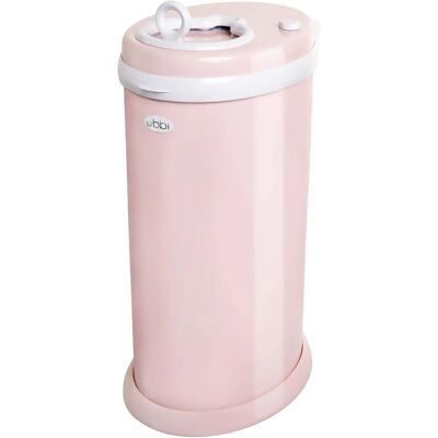 Ubbi Rose Pink Poubelle à Couches en Acier Inoxydable - Poubelle à Couches - Publicité Ubbi Rose Pink Poubelle à Couches en Acier Inoxydable - Poubelle à Couches - Publicité