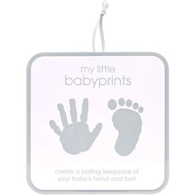 Kit de huellas de bebé PEARHEAD - Gris/Blanco - 12 piezas Kit de huellas de bebé PEARHEAD - Gris/Blanco - 12 piezas