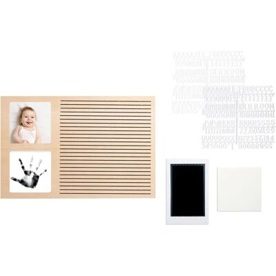Pearhead Babyprints Letterboard - Natural, 6 pcs Pearhead Babyprints Letterboard - Natural, 6 pcs