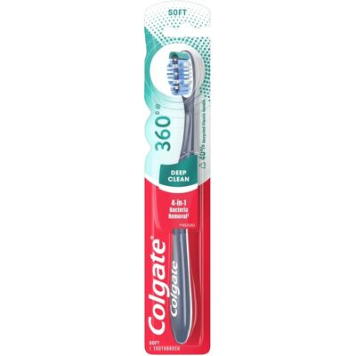Colgate - 360 Brosse à dents - Doux - Nettoyeur langue/Joue - Brosse à dents - Publicité Colgate - 360 Brosse à dents - Doux - Nettoyeur langue/Joue - Brosse à dents - Publicité