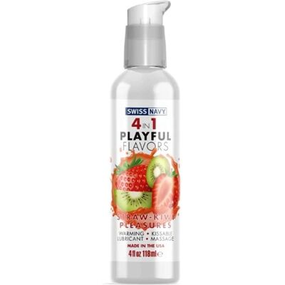 Swiss Navy Playful jadalny lubrykant truskawkowo-kiwi - 118ml Swiss Navy Playful jadalny lubrykant truskawkowo-kiwi - 118ml