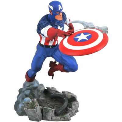 Estatua de Capitán América - Diorama de Batalla - 25cm Estatua de Capitán América - Diorama de Batalla - 25cm
