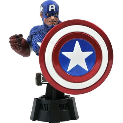 Marvel Captain America Bust - 1/7 Scale - 6 Inches Tall Marvel Captain America Bust - 1/7 Scale - 6 Inches Tall