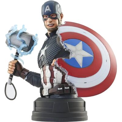 Diamond Select - Marvel - Avengers Endgame Captain America Busto - Statua Collezionabile Diamond Select - Marvel - Avengers Endgame Captain America Busto - Statua Collezionabile