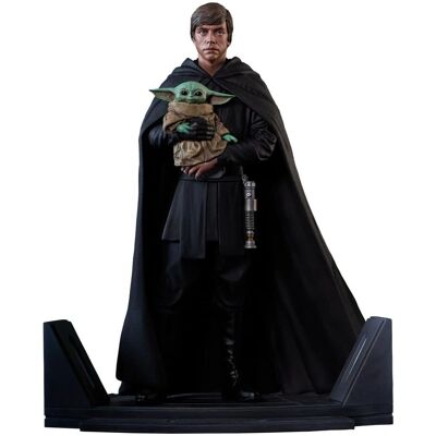 Figurine Star Wars Luke Skywalker & Grogu - Collection Premier 10" - Publicité Figurine Star Wars Luke Skywalker & Grogu - Collection Premier 10" - Publicité