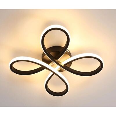 GOECO Schwarze LED Moderne Deckenlampe - 28W 3000lm GOECO Schwarze LED Moderne Deckenlampe - 28W 3000lm