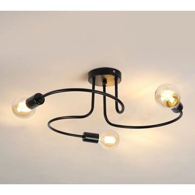GOECO E27 3-licht Retro Deckenleuchte GOECO E27 3-licht Retro Deckenleuchte