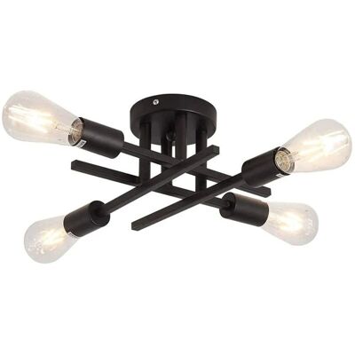 COMELY - 4-light matte black semi-flush - Ceiling lamp COMELY - 4-light matte black semi-flush - Ceiling lamp