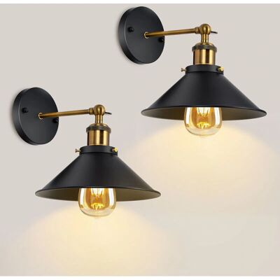 COMELY - 2-pack - 180° Rotatable - Metal E27 - Wall lamp COMELY - 2-pack - 180° Rotatable - Metal E27 - Wall lamp