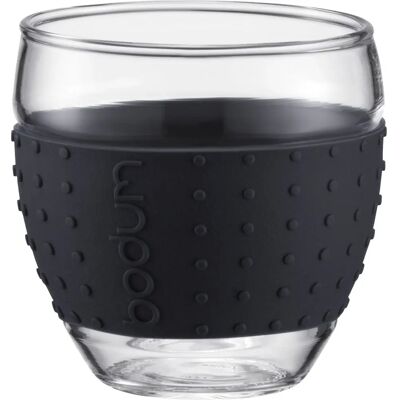 BODUM PAVINA 2pcs Glass Set - Durable, Color Ring - 0.1L BODUM PAVINA 2pcs Glass Set - Durable, Color Ring - 0.1L