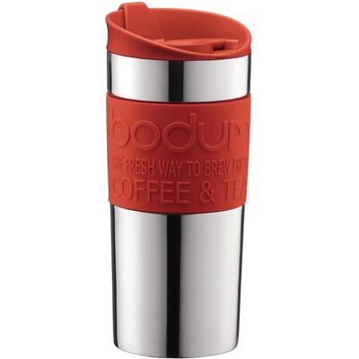 Bodum 11068-294 Travel Mug - Stainless Steel, Red, 0.35L Bodum 11068-294 Travel Mug - Stainless Steel, Red, 0.35L