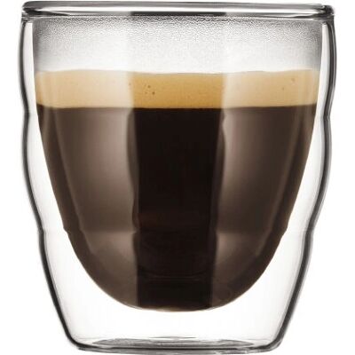 Bodum Pilatus - Verres en borosilicate à double paroi - 80ml - Publicité Bodum Pilatus - Verres en borosilicate à double paroi - 80ml - Publicité