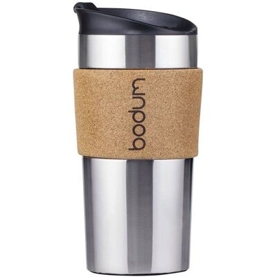 Mug de voyage Bodum - 0,35L Acier inoxydable Marron - Publicité Mug de voyage Bodum - 0,35L Acier inoxydable Marron - Publicité