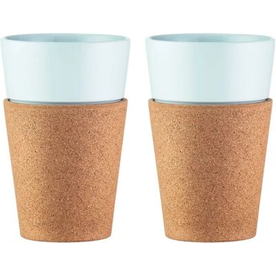 Bodum 2-Pack Porcelain Mug with Cork Sleeve - Mug Bodum 2-Pack Porcelain Mug with Cork Sleeve - Mug