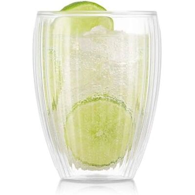 Sett med 2 Pavina dobbelveggede glass 32cl - Elegant drikkevare Sett med 2 Pavina dobbelveggede glass 32cl - Elegant drikkevare
