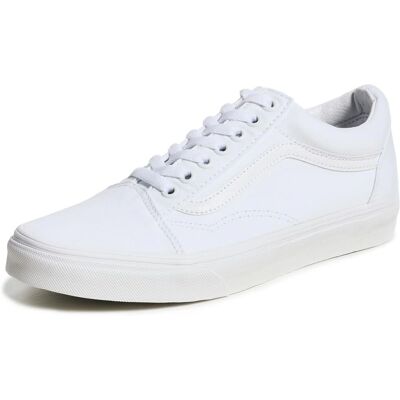 Vans Old Skool - Tout blanc vrai - Publicité Vans Old Skool - Tout blanc vrai - Publicité