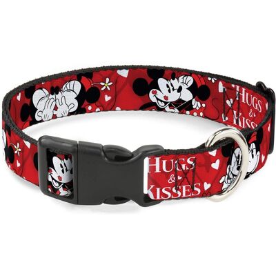 Collier pour animaux Buckle Down - PC-WDY290-NS - Rouge/Blanc - Élégant Disney Minnie & Mickey - Léger Collier pour animaux Buckle Down - PC-WDY290-NS - Rouge/Blanc - Élégant Disney Minnie & Mickey - Léger