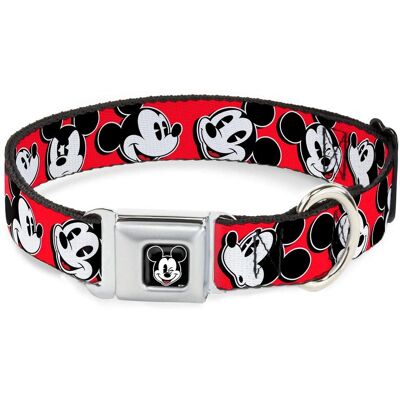 Collier pour chien Buckle-down Mickey - Rouge, Réglable, Résistant - Publicité Collier pour chien Buckle-down Mickey - Rouge, Réglable, Résistant - Publicité