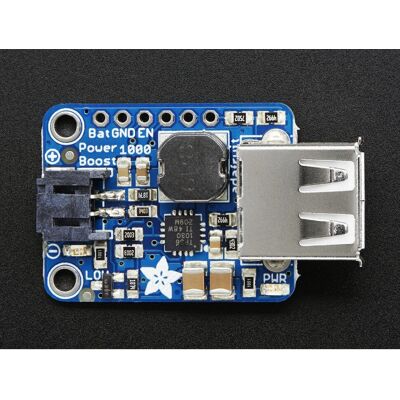 Adafruit - PowerBoost 1000 Basic - 5V Boost - Módulo de alimentação Adafruit - PowerBoost 1000 Basic - 5V Boost - Módulo de alimentação