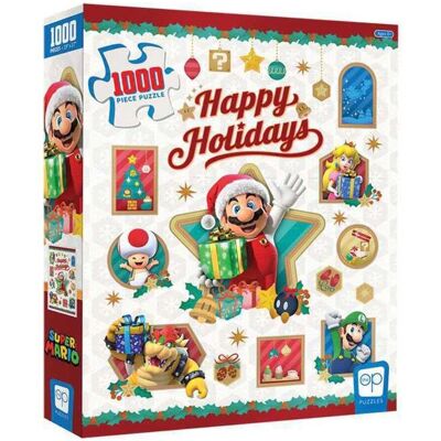 Puzzle Super Mario Joyeuses Fêtes de USAopoly - 1000 Pièces Puzzle Super Mario Joyeuses Fêtes de USAopoly - 1000 Pièces