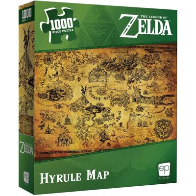 Nintendo USAopoly La Carte Hyrule Puzzle - 1000 Pièces Nintendo USAopoly La Carte Hyrule Puzzle - 1000 Pièces