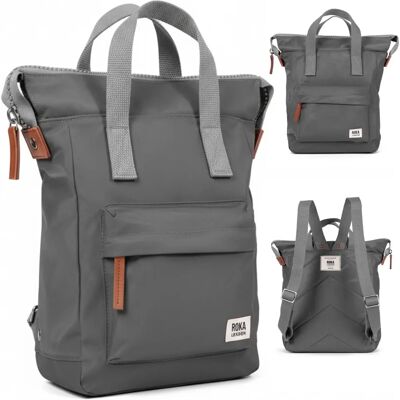 Mochila Roka London Bantry B - Nylon sostenible, grafito, mediano Mochila Roka London Bantry B - Nylon sostenible, grafito, mediano