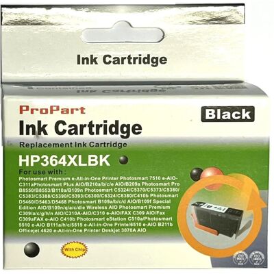 Propart HP364XL Fekete Tintaszer - Kompatibilis HP Officejet Deskjet Photosmart Propart HP364XL Fekete Tintaszer - Kompatibilis HP Officejet Deskjet Photosmart