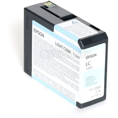 PrintAbout Epson T5805 Licht-cyaan - Inktcartridge voor Epson PrintAbout Epson T5805 Licht-cyaan - Inktcartridge voor Epson