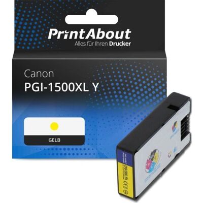 PROPART Cartouche d'encre jaune PGI-1500XL Y - 12ml - 1000 pages - Publicité PROPART Cartouche d'encre jaune PGI-1500XL Y - 12ml - 1000 pages - Publicité