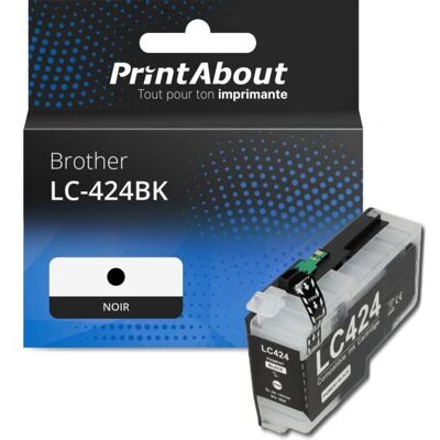Brother LC-424BK Zwarte Inktcartridge - Printer Brother LC-424BK Zwarte Inktcartridge - Printer