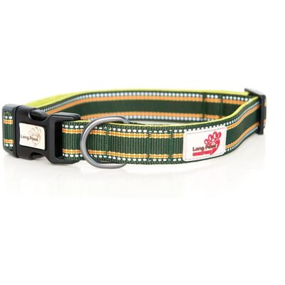 Long Paws Comfort Collection Collar - Extra Small Green Dog Collar Long Paws Comfort Collection Collar - Extra Small Green Dog Collar