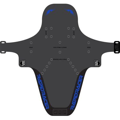 RapidRacerProducts EnduroGuard Black/Blue Mudguard - Large RapidRacerProducts EnduroGuard Black/Blue Mudguard - Large