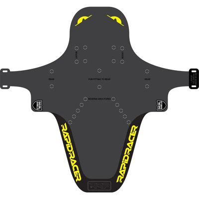 RapidRacerProducts EnduroGuard Garde-boue - Noir/Jaune - Grand - Publicité RapidRacerProducts EnduroGuard Garde-boue - Noir/Jaune - Grand - Publicité