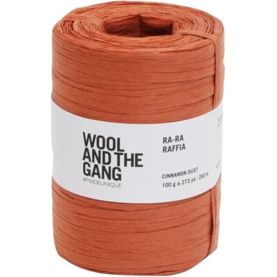Wool And The Gang Ra-Ra Raffia Tape Yarn - Cinnamon Dust - 100g Wool And The Gang Ra-Ra Raffia Tape Yarn - Cinnamon Dust - 100g