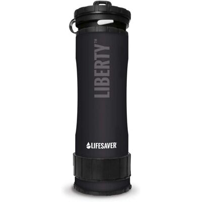 LifeSaver Liberty Vandfilterflaske - 400 ml Sort LifeSaver Liberty Vandfilterflaske - 400 ml Sort