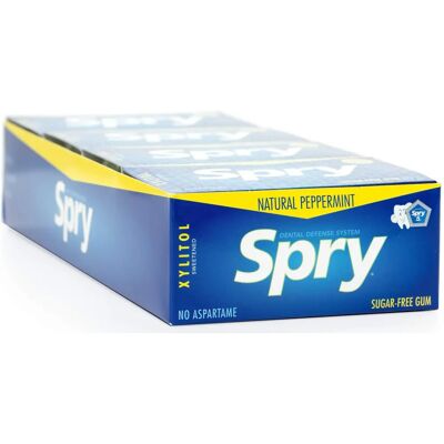SPRY Żelki z Ksylitolem i Miętą - Bezglutenowe, 10 sztuk SPRY Żelki z Ksylitolem i Miętą - Bezglutenowe, 10 sztuk