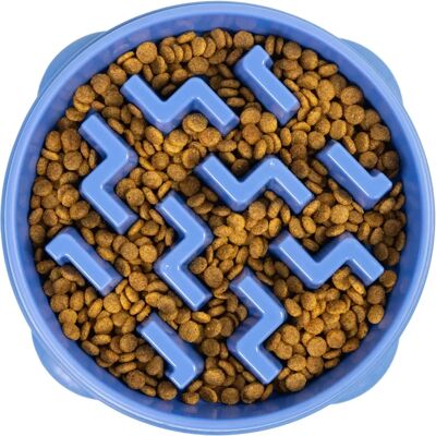 Outward Hound Blue Large Slo Bowl - Dog Slow Feeder Outward Hound Blue Large Slo Bowl - Dog Slow Feeder