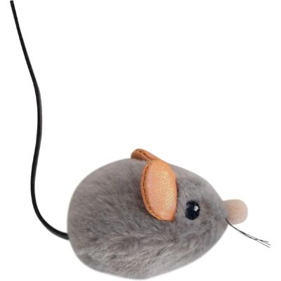 Petstages Squeak Squeak Mouse Plush Cat Toy - Realistic, with Catnip Petstages Squeak Squeak Mouse Plush Cat Toy - Realistic, with Catnip