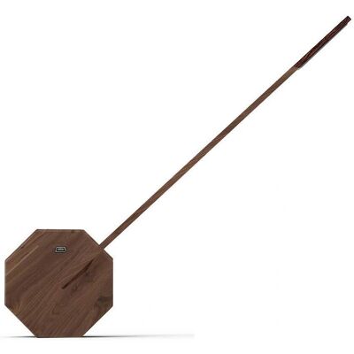 Lampe de bureau portable Gingko Octagon One - Noyer - Contrôle tactile - Publicité Lampe de bureau portable Gingko Octagon One - Noyer - Contrôle tactile - Publicité