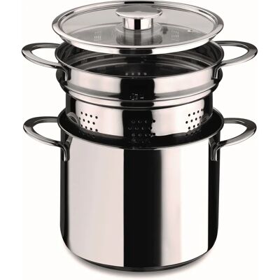 Pentola per pasta in acciaio inox 22cm - Serie Gourmet Pentola per pasta in acciaio inox 22cm - Serie Gourmet