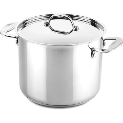 Mepra - Modello: Glamour Stone 22cm - Pentola in Acciaio Inox per Induzione Mepra - Modello: Glamour Stone 22cm - Pentola in Acciaio Inox per Induzione