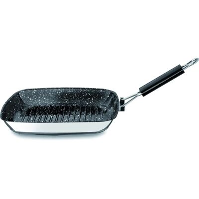 Mepra Mepra Bistecchiera en acero inoxidable Glamour Stone - Sartén para asar Mepra Mepra Bistecchiera en acero inoxidable Glamour Stone - Sartén para asar